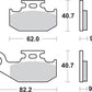 Sbs SI Offroad Sintered Brake Pads For Can Am 900 ACE 2003-2024 767SI