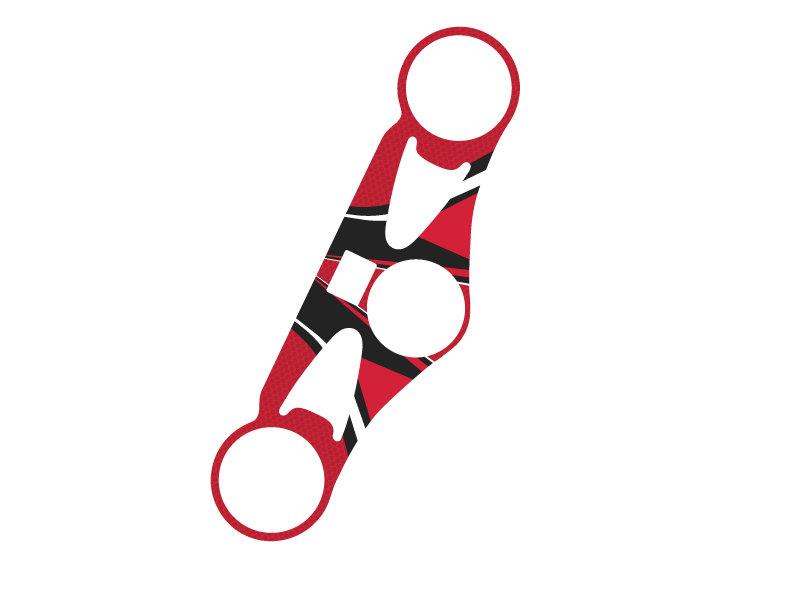 Puig Radikal Yoke Protector Red 8920R