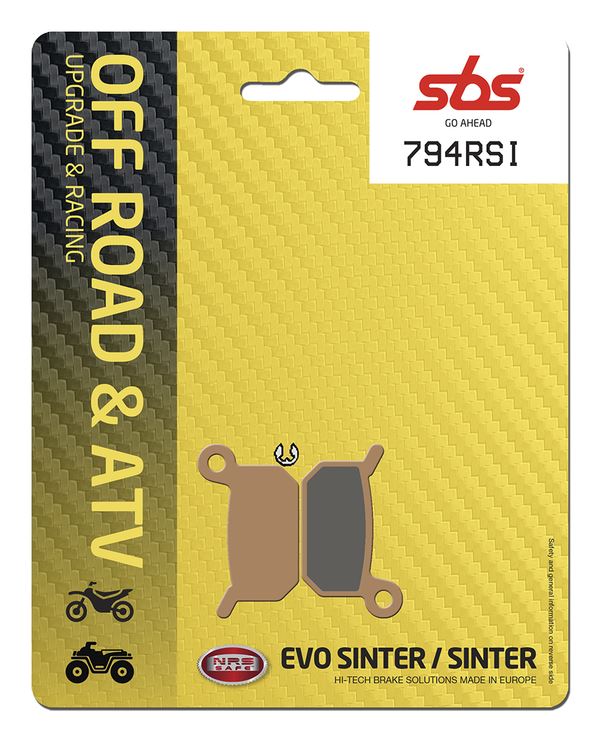 Sbs RSI Offroad Racing Sintered Brake Pads For KTM SX 50 2002-2024 794RSI