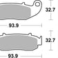 Sbs HF Street Ceramic Organic Brake Pads For Fantic XEF 125 2010-2022 926HF