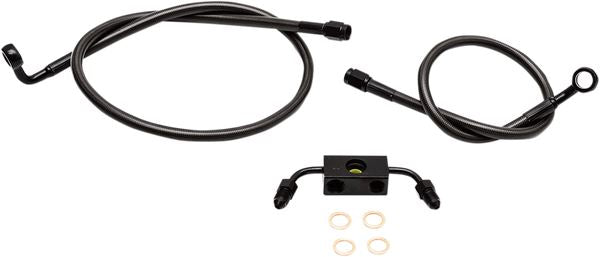 La Choppers Braided Brake Line Kit For Harley XL 1200 X 2014-2022 LA-8321B13M
