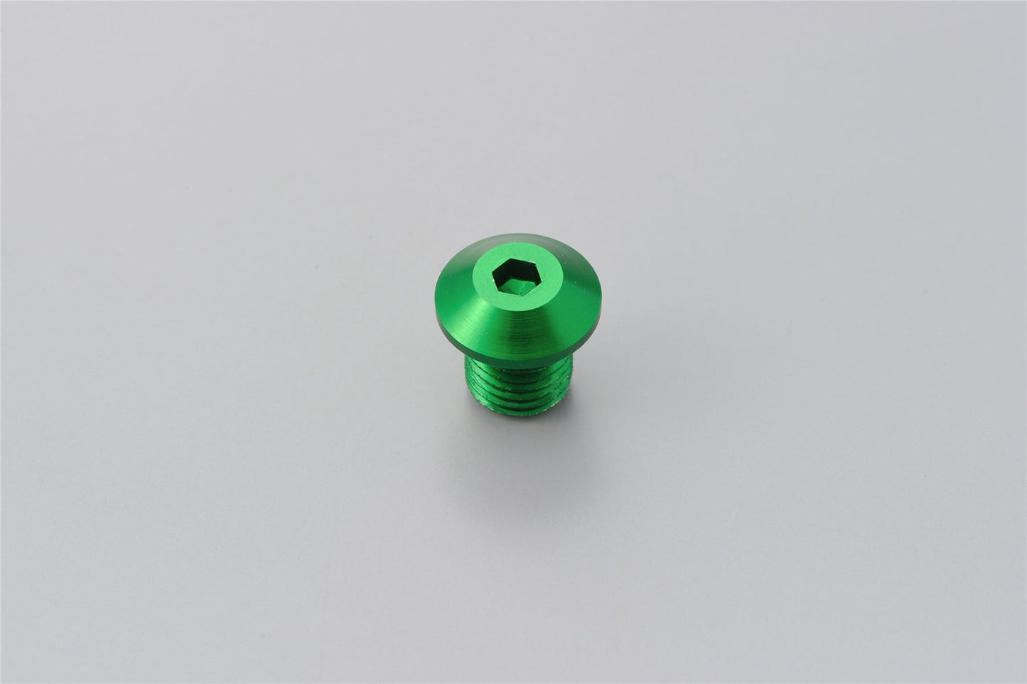 Daytona Mirror Plug Bolt Green M10 x 1.25 CNC Left Side Hole Plug 99801