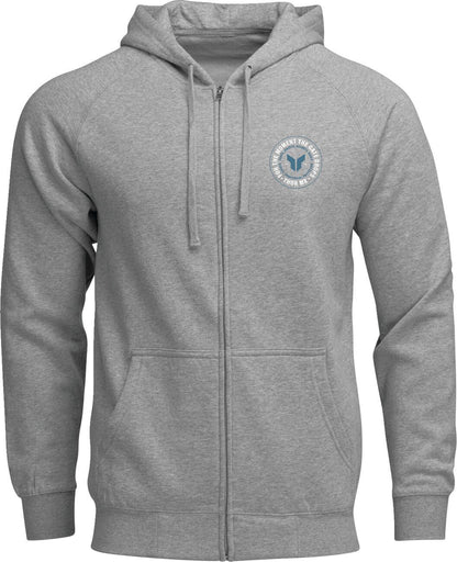 THOR Badge Zip-Up Hoodie HEATHER GRAY 2025 Model