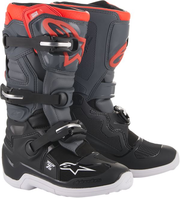 Alpinestars Youth Tech 7s Mx Boots Red Black White