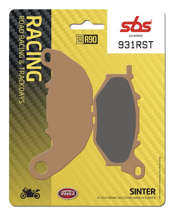 Sbs RST Brake Pads For Yamaha YZF-R3 2015-2022 Sintered Metal Set 931RST