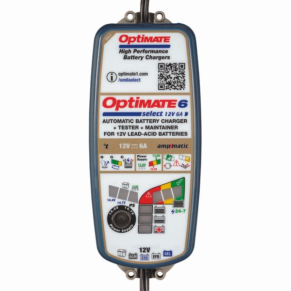 OPTIMATE 6 SELECT Ampmatic Battery Charger Optimiser Conditioner Maintainer