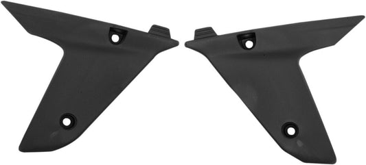UFO LOWER RADIATOR COVERS HUSQVARNA TE/TC 250/310/450/510 BLACK HU03325-001