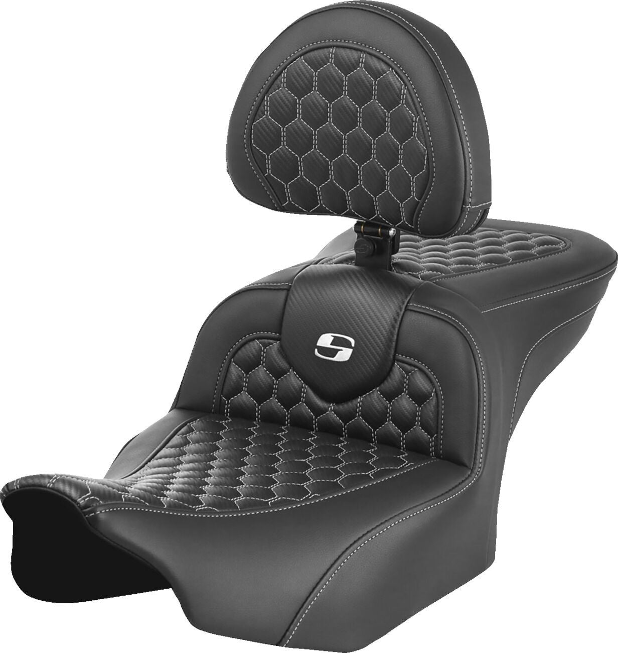 Saddlemen Roadsofa Seat With Headrest For HD FLTRXSE 1977 23-24 823-07-189B6