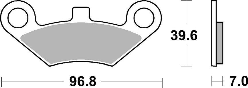 Sbs SI Offroad Sintered Brake Pads For Goes G 525 4X4 2009-2017 914SI