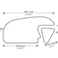 PUIG Side Tank Pad Protector Black for Honda CBR600 RR 13-16 20072N