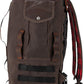 Burly Brand Voyager Sissy Bar Backpack In Stock Leather Cotton Canvas B15-1013D