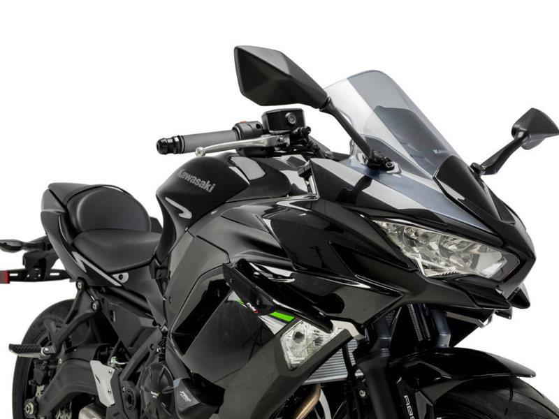 PUIG Sport Downforce Spoilers Black for Kawasaki Ninja 650 20-25 3882N