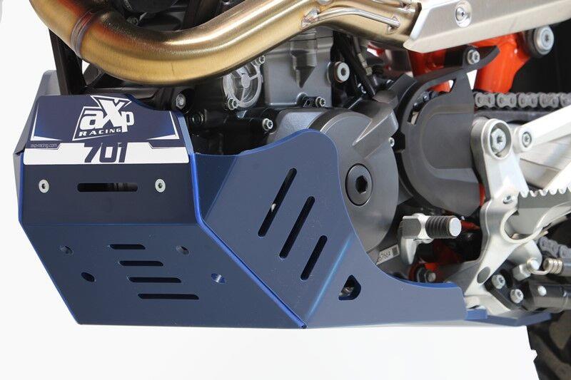 AXP Racing Skid Plate Blue One Piece For Husqvarna 701 2016-2024 Ax1699
