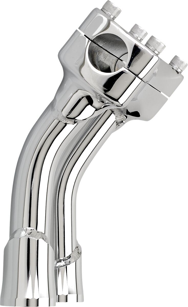 Biltwell Murdock O/S Risers Chrome 6" Pullback Fits H-D Fork Trees 6414-105-06