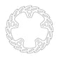 Moto-Master Flame Fixed Brake Rotor For Harley FLHX 1923 2021-2025 Silver 110895