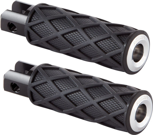 Arlen Ness Diamond Footpegs Rubber Steel For HD FLHTC 1584 00-10 400-052
