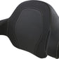 Saddlemen Tour Pak Backrest Pad Leather Red Stitch Black 814-07-15004