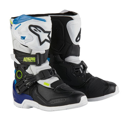 Alpinestars Kids Tech 3s Boots Black White Blue