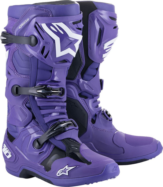 Alpinestars Tech 10 Boots Purple White