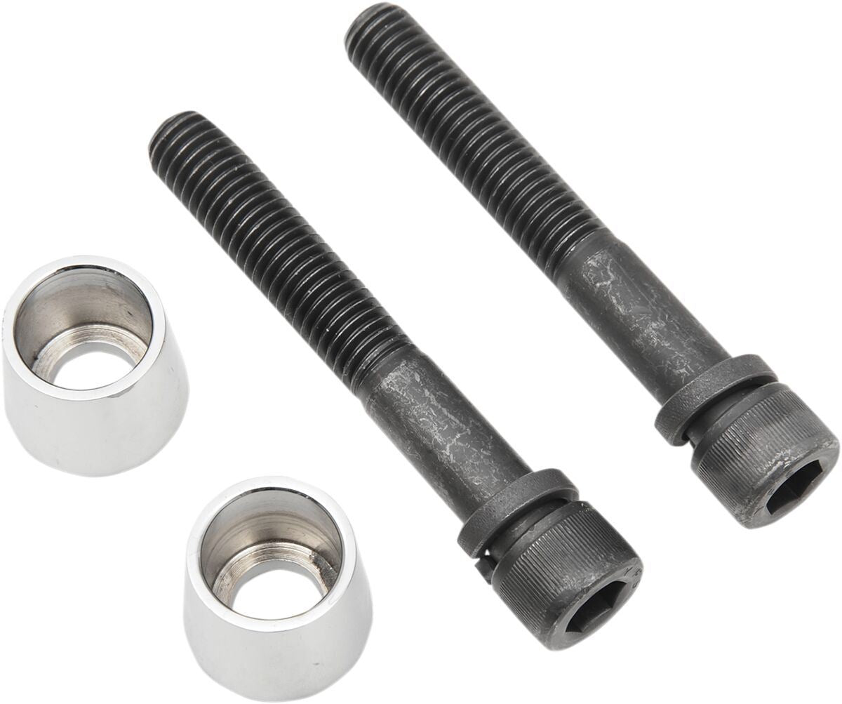 LA Choppers Handlebar Riser Bolt Cone Kit Chrome 1/2"-13 Steel LA-7412-02