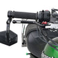 Daytona Aluminum Bar End Mirror Hexagonal Black Side View Handlebar End 89430