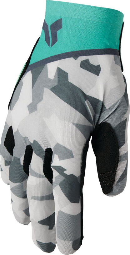 THOR Women's SPORTMODE Shadow MX Gloves TEAL 2025 Model