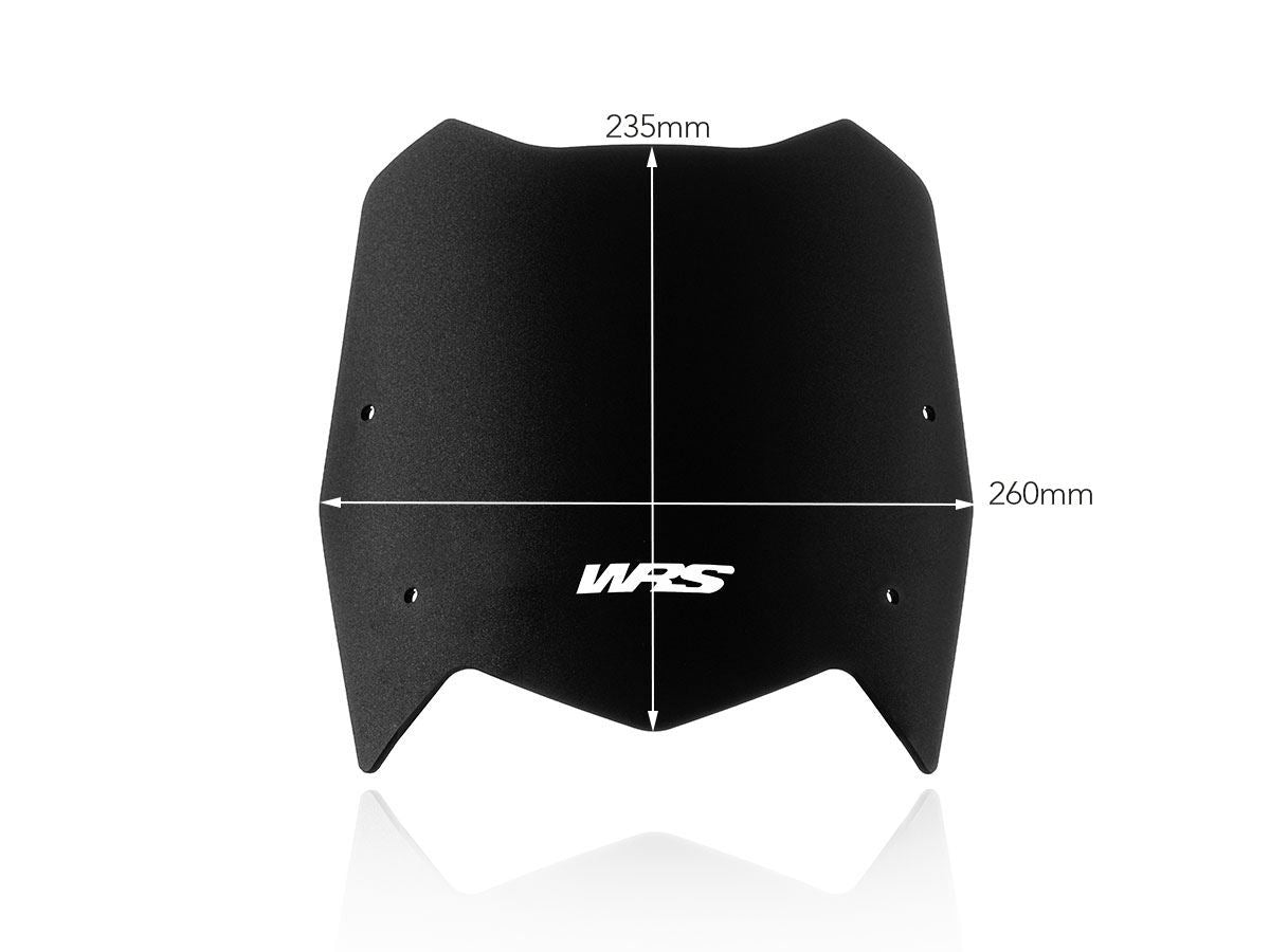 WRS Sport Windscreen Yamaha Ten700 Black Ya017no
