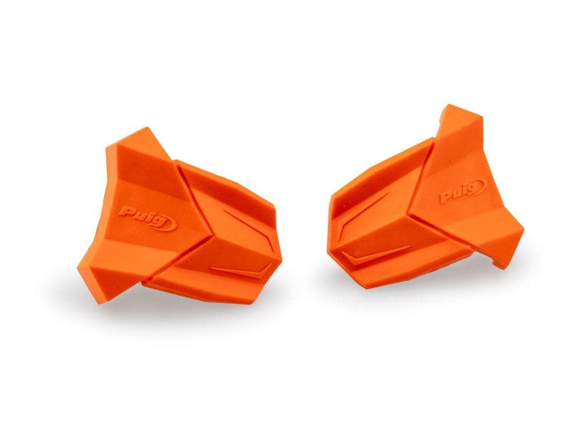 PUIG Rubber End For Frame Sliders R19 Orange Universal 3148T