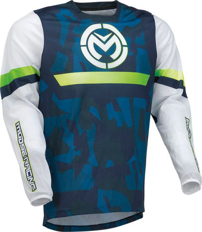 Moose Racing Jersey Sahara Blue/White/Black 24 Model