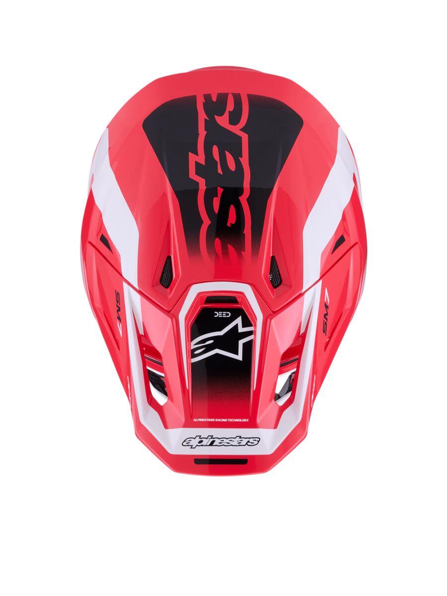 ALPINESTARS SM7 Deed Helmet RED/BLK/WH 2025 Model