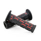 Daytona Grippy Grip GGD-Ground Grips 22.2mm Open End Black Red Pair 25172