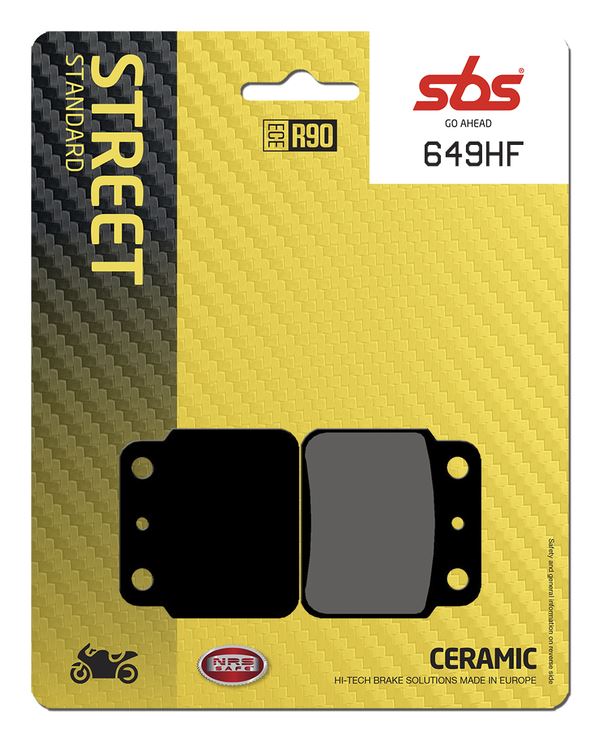 Sbs HF Street Ceramic Organic Brake Pads For Suzuki LT-Z 400 2X4 1987-2018 649HF