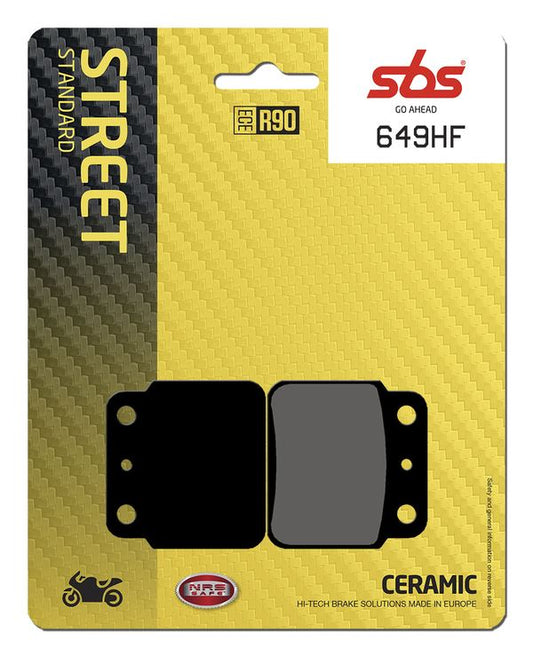 Sbs HF Street Ceramic Organic Brake Pads For Suzuki LT-Z 400 2X4 1987-2018 649HF
