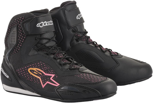 Alpinestars Stella Faster-3 Rideknit Shoes Black Pink White