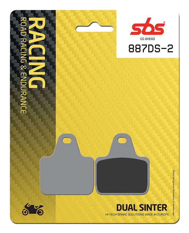 Sbs DS Racing Dual Sintered Brake Pads Sintered Metal Set 887DS-2