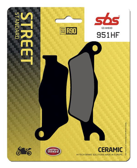 Sbs HF Street Ceramic Organic Brake Pads For Suzuki GSX-R 125 2017-2024 951HF