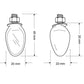 Puig Minimal LED Indicators 45 x 20mm Black 130TR