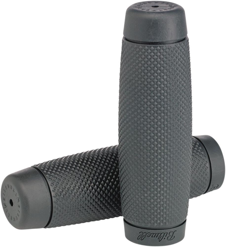 Biltwell Recoil 1″ Grips Kraton Rubber Grey To Fit Harley V-Twin