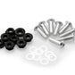 PUIG Anodized Screen Screw Set w/ Nuts Silver Universal 0956P