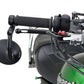 Daytona Aluminum Bar End Mirror Black Round Handlebar End E-marked 89428