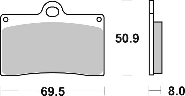 Sbs HS Excel Front Brake Pads For Ducati Streetfighter 848 1975-2021 566HS