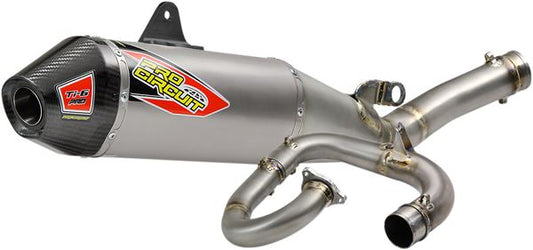 PRO CIRCUIT T-6 Stainless Steel Titanium Exhaust System With Carbon End Caps To Fit Yamaha YZF450