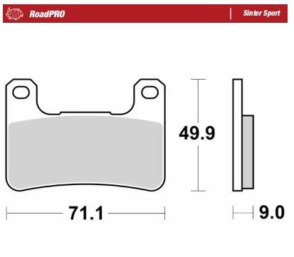 Moto-Master RoadPro Sinter Sport For Kawasaki H2 1000 SX 2004-2026 406305