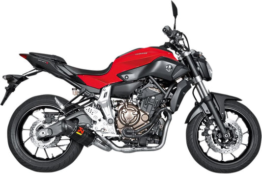 Akrapovic Racing Line Exhaust System Red Carbon For Yamaha XSR 700 14-24 S-Y7R2-AFC
