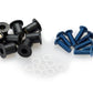 PUIG Anodized Screen Screw Set w/ Silentblocks Blue Universal 0957A