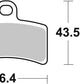 Sbs HF Street Ceramic Organic Brake Pads For Gas Gas PAMPERA 125 2001-2010 815HF
