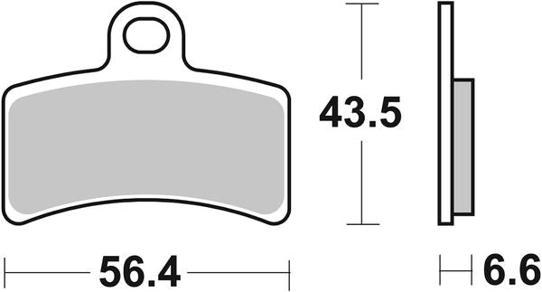 Sbs HF Street Ceramic Organic Brake Pads For Gas Gas PAMPERA 125 2001-2010 815HF