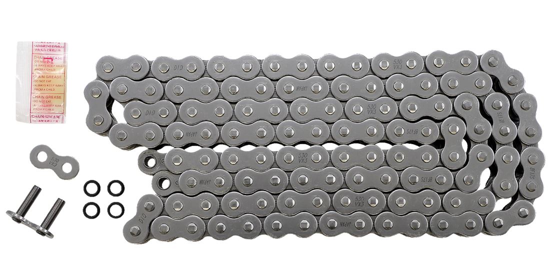 DID Drive Chain 530 VX3 Natural Rivet VX3 Series 120 L 4525516394253