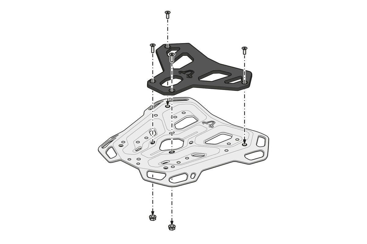 SW MOTECH Adventure Rack Aluminium Durable Includes Hardware GPT.10.625.19001/B
