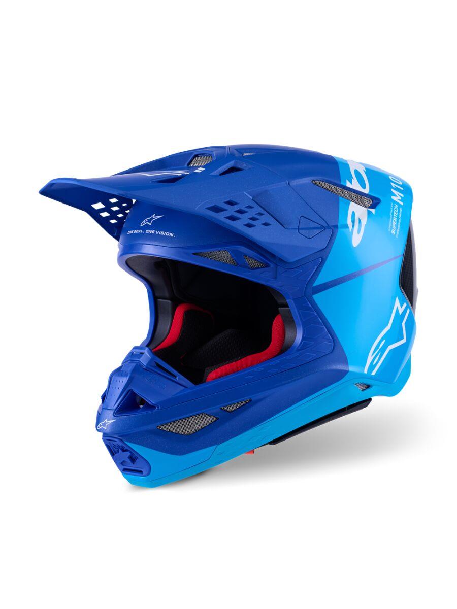 ALPINESTARS Supertech M10 Flood MIPS® Helmet BLUE/BLK-CARB 2025 Model